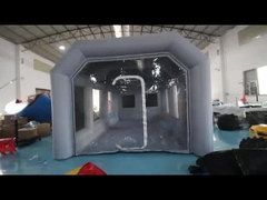 Car UV Resistant Silver Inflatable Spray Booth Painting Station For Car Painting