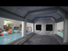 7x4x3m Carbon Filter Paint Inflatable Spray Booth / Portable Car Spray Booth Tent