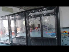 Luftdichter, schwarz geschweißter, aufblasbarer Garagenzelt für die Autolagerung