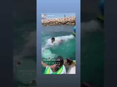 0,9 mm PVC Wasserspielgeräte Aufblasbare Wasserrutsche für Yachten, Wasserrutsche für Yachten in kundenspezifischer Größe