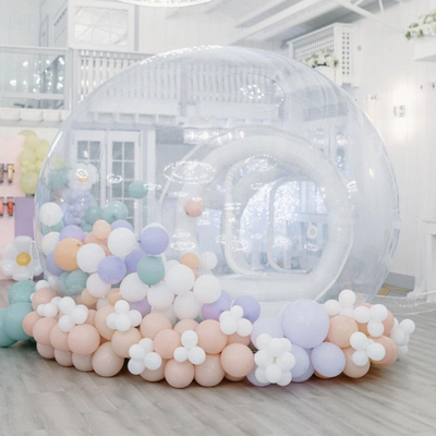 Kinderparty-Ballon-Blasen-Haus-aufblasbare Blasen-Zelte Kristallkuppel-Zelt für 3-4 Spieler