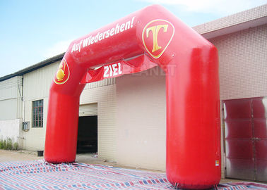Rote kundenspezifische aufblasbare Bogen PVC-Plane, aufblasbares Rennbogen-Logo-Drucken