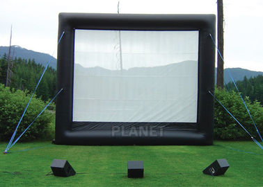 Sicherheits-verstärkten aufblasbare Kinoleinwand-Miete/aufblasbarer Fernsehschirm Oxford-Stoff