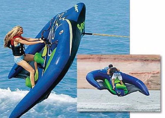 3.6x2.4m PVC-Wasser-Spielgeräte spielen aufblasbaren fliegenden Mantarochen/Towable Wasser-Sport-Drachen-Rohr