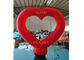 Heiratsdekor-roter aufblasbarer Werbungsballon mit Licht
