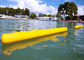 Fertigen Sie sich hin- und herbewegendes Zylinder-Bojen-Rohr 0.9mm PVCs gelbes aufblasbares langes für Wasser-Park besonders an